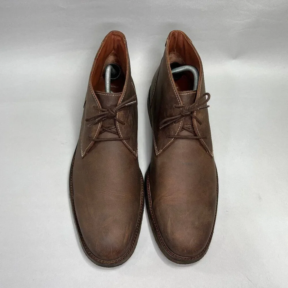 Johnston & Murphy Copeland Chukka Boots Men's Size 15‎ Brown Leather Shoes